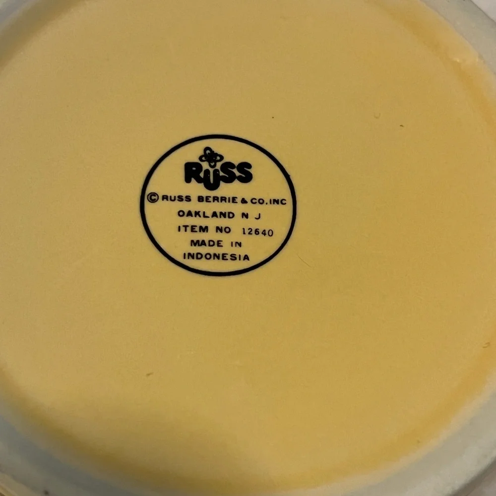 Russ Berrie Yellow Nautical Mug - Picture 2 of 6